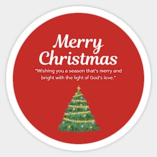 Merry Christmas Round Sticker 39 Sticker